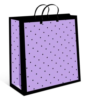 0426.451 Пластиковый пакет Горошек на сиреневом