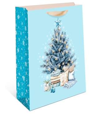 1595.139 Бумажный пакет премиум Новогодняя елка