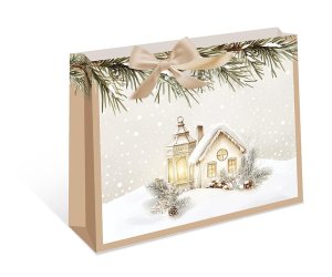 0557.195 Бумажный пакет делюкс Зимняя сказка