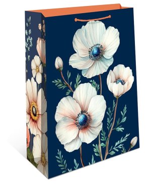 0192.739 Бумажный пакет Белые цветы