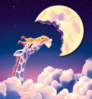 0713.575 Открытка Без надписи Жираф