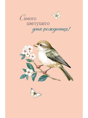 0164.792 Открытка Самого цветущего Дня рождения жен