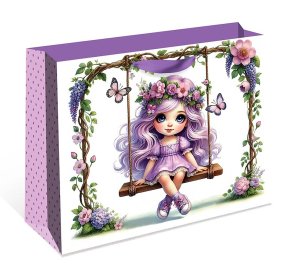 2327.071 Бумажный пакет стандарт плюс Девочка на качели