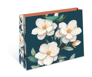 1594.190 Бумажный пакет Белые цветы