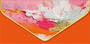 1216.587 Конверт Без надписи Разноцветные краски жен