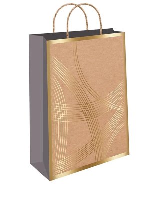 0396.701 Бумажный пакет крафт Золото