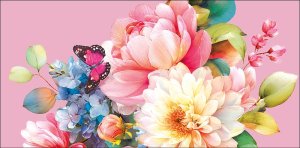 0322.893 Конверт Без жен Цветы
