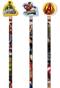 Карандаш ч/г HB с ластиком фигурным Мстители-2 37821