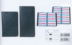 Визитница на 128 карточек, (кляссер на 4 визитки),  гибкая обложка, PU