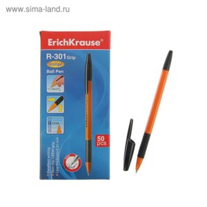 Ручка шар 0,7мм Черная R-301 Orange Stick&Grip 39533