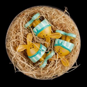 Набор Decor 3 кролика в тапочках 4см 49257