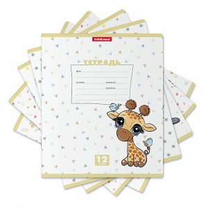 Тетрадь 12л Клетка Веселые Зверята 54189