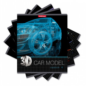 Тетрадь  48л Клетка 3D Grid выб УФ-лак 47542