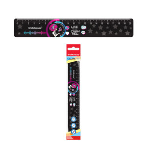 Линейка пластик 20см Top Blogger во флоупаке 57858