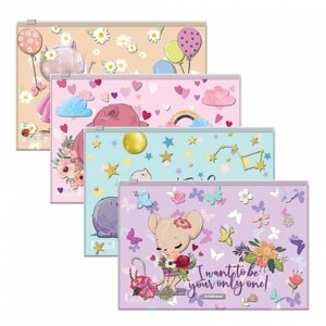 Zip-пакет B5 пластик Cute Animals асс 54923
