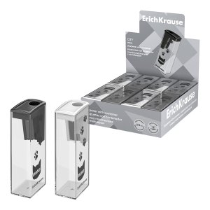 Точилка пластик City Meow с контейнером асс 61543