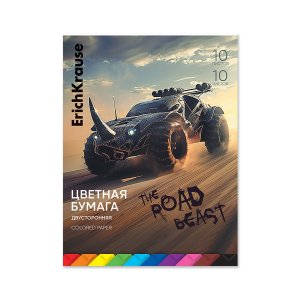 Бумага цв 10л 10цв Road Beast двусторон Склейка 010851376-63619