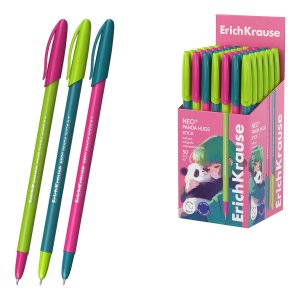 Ручка шар 0,7мм Синий NeoR Stick Panda Hugs Super Glide Technology 63101