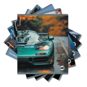 Тетрадь  48л с пластик обл Rain Drive 63377