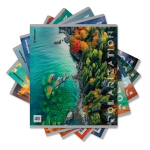 Тетрадь  48л с пластик обл Polarization 63378