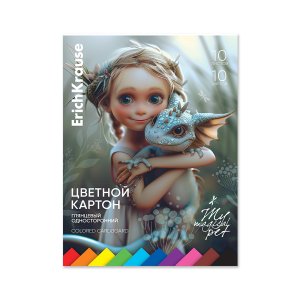 Картон цветной 10л 10цв Magic Pet Глянц Склейка 63625