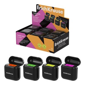 Точилка пластик Case Duo Accent с контейнером асс 59988