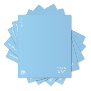 Тетрадь  48л Клетка с пластик обл Symbol голубой 61956