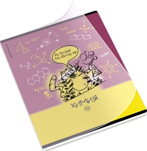 Тетрадь предм 48л Клетка с пластик обл Котоформулы Химия 59509