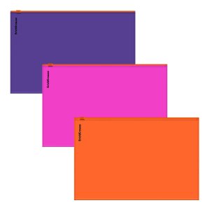 Папка на молнии А5+ Zip-пакет пластик Soft Caribbean Sunset непрозр асс 61168