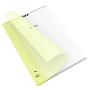 Тетрадь 48л клетка А4 с пластик обл Классика CoverPrо Neon fizzy 56411