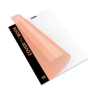 Тетрадь  48л Клетка CoverProBook Neon Оранжевый с пласт облож 48222