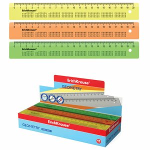 Линейка пластик 20см с таблицей умножения Neon асс 57851