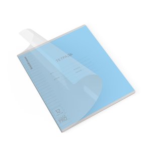 Тетрадь  12л Линия Классика CoverPrо fizzy голубой пластик обл 012015254-65683