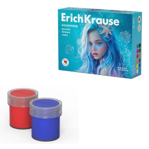 Гуашь 12цв Aquamarine по 20мл 65191