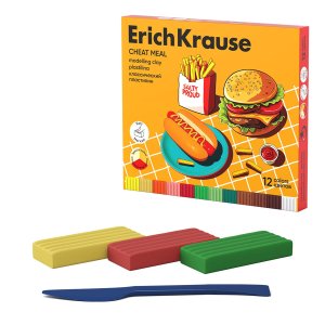 Пластилин 12цв классический Cheat Meal  216г 65443