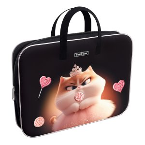 Папка текстильная на молнии с ручками A4 Prima Cat 64982