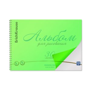 Альбом 30л с пластиковой обл Neon зеленый Спираль 030405212-58599