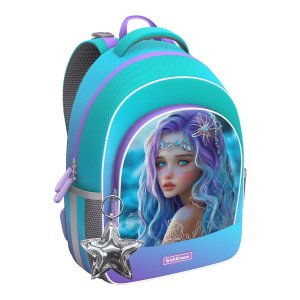Ученический рюкзак с грудной перемычкой ErgoLineR 39х28х14 15L Aquamarine 64921
