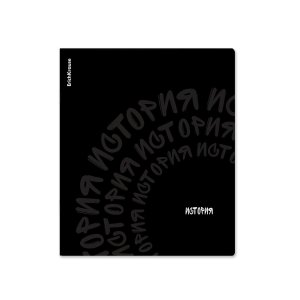 Тетрадь  48л Клетка Noir История soft-touch 65253