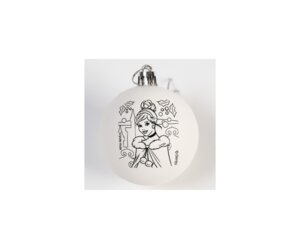 Новогодний шар под раскраску Принцессы Золушка 5,5 см 7024624