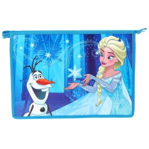 Папка для тетрадей А4 Эльза молния сверху пластик 9438661