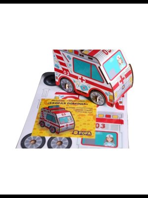 Конструктор Машинка Скорая помощь ST0187
