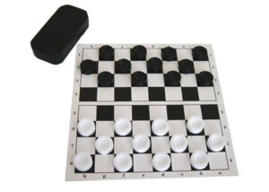 Игра Шашки в пакете поле картон шашки пласт 