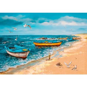 Паззл  500 Castor Утро на берегу моря B-53919