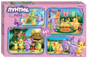 Паззл 4в1 Степ Лунтик 92311