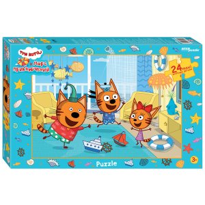 Паззл   24 Степ МАХI Три кота 90099