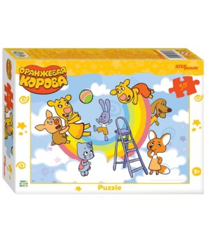 Паззл   35 Степ Оранжевая корова new 1