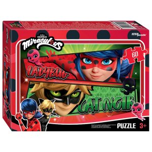 Паззл   60 Степ Леди Баг и Супер Кот 81255