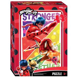 Паззл   35 Степ Леди Баг и Супер Кот