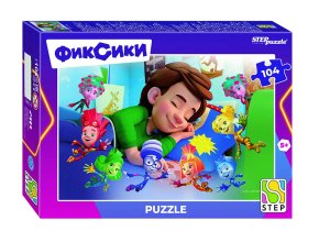 Паззл  104 Степ Фиксики Новый сезон 82266